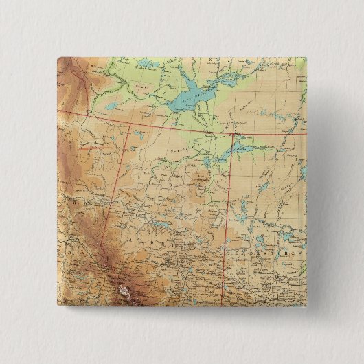 カナダ西部 缶バッジ (正面)