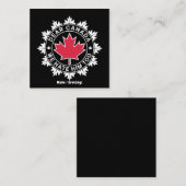 カナダ親愛は彼を政治的にも嫌いおもしろいだ スクエア名刺 (正面/裏面)