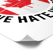 カナダ親愛私たちは彼を嫌うアンチトランプ政治P ポスター (角)