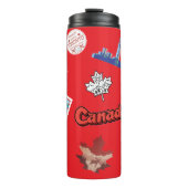 カナダ観光スポットカラフルカナダプライド タンブラー (正面)