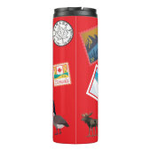 カナダ観光スポットカラフルカナダプライド タンブラー (裏面)