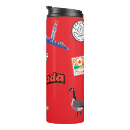 カナダ観光スポットカラフルカナダプライド タンブラー
