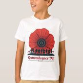 カナダ記念の日 – 退役軍人 Tシャツ (正面)