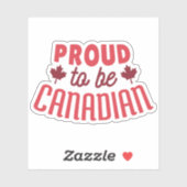 カナダ誇りを持った人になる シール (シート)