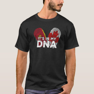 カナダ誇りを持った国旗セネガル・セネガルDNAフィンガープリ Tシャツ