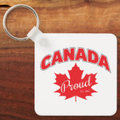 「カナダ誇りを持った・エスト。1867インチMaple Leafグラフィック キーホルダー (正面)