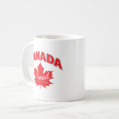 「カナダ誇りを持った・エスト。1867インチMaple Leafグラフィック コーヒーマグカップ (正面左)