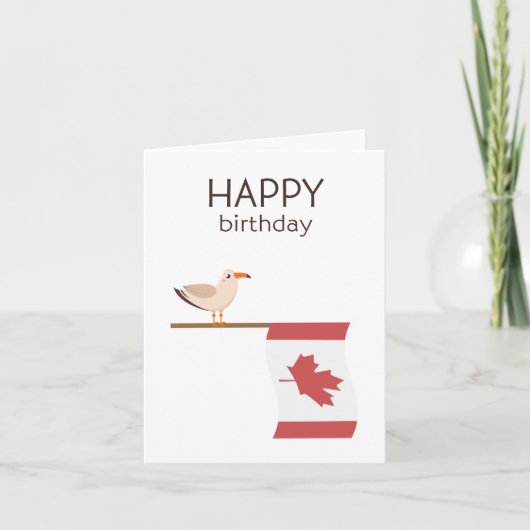 カナダ誕生日カード – ハッピーバースデー カード (正面)