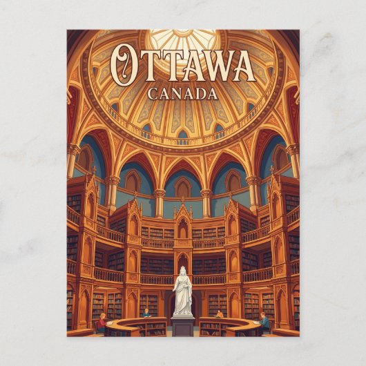 カナダ議会図書館 ポストカード (正面)