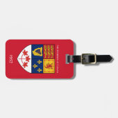 カナダ赤旗1957年紋章 luggage タグ (正面横)