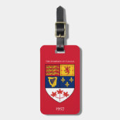 カナダ赤旗1957年紋章 luggage タグ (正面縦)