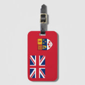 カナダ赤旗 luggage tag 1957-1965 ラゲッジタグ (正面縦)