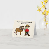 カナダ軍の警察デイカードマウンティバッファロー カード (黄色い花)