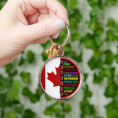 カナダ退役軍人キーリング キーホルダー (手)