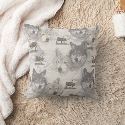 カナダ野生生物 クッション (ブランケット)