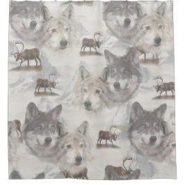 カナダ野生生物 シャワーカーテン