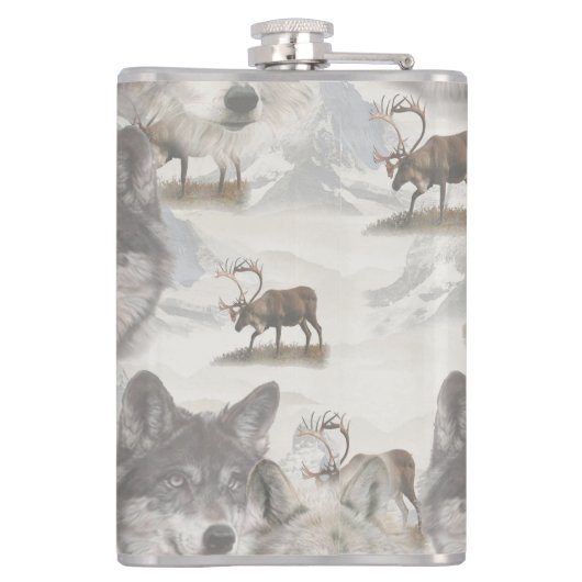 カナダ野生生物 フラスク (裏面)