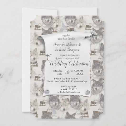 カナダ野生生物 招待状 (正面)