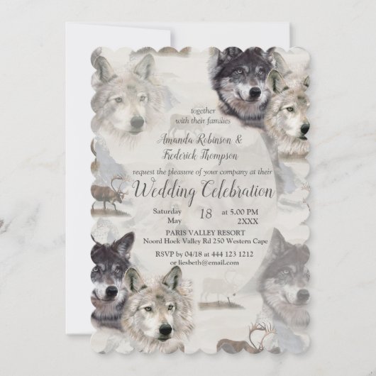 カナダ野生生物 招待状 (正面)