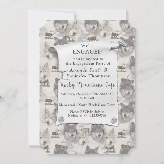 カナダ野生生物 招待状 (正面)