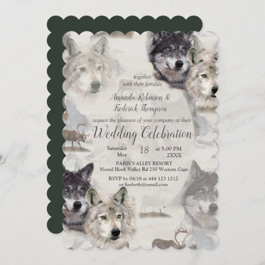 カナダ野生生物 招待状 (正面/裏面)