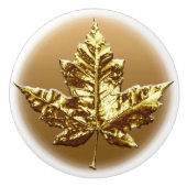 カナダ金ゴールドメタルドアノブ セラミックノブ (正面)