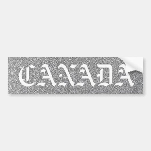 カナダ銀 バンパーステッカー (正面)