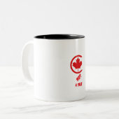 カナダ非売品 ツートーンマグカップ (正面左)
