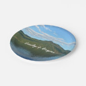 カナダ風光明媚なブリティッシュコロンビアの海岸 ペーパープレート (アングル)