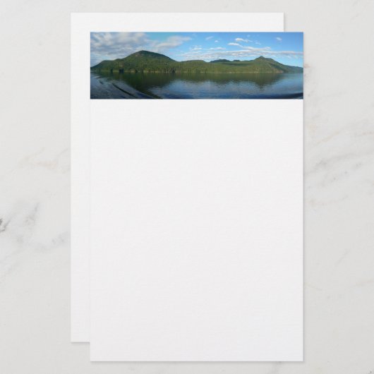 カナダ風光明媚なブリティッシュコロンビアの海岸 便箋 (正面/裏面)