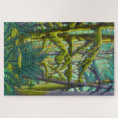 カナダ風景芸術パズル – 旧成長林 ジグソーパズル (横)