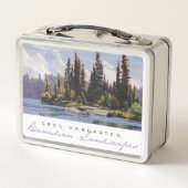 カナダ風景：アボブニストウィークランチボックス メタルランチボックス (裏面)
