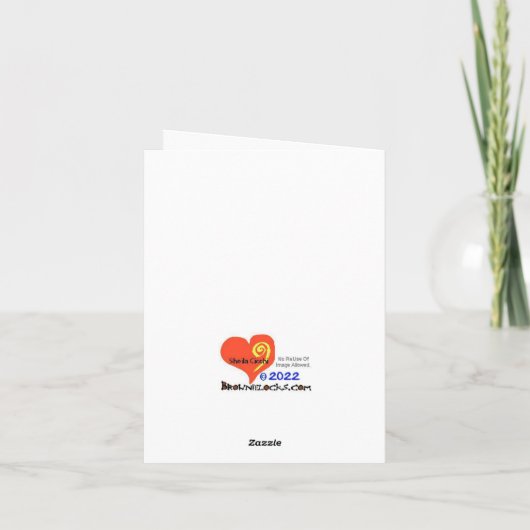 カナダ騎馬警察と格言クリスマスカード カード (裏面)