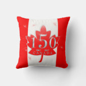 カナダ150の誕生祝いのカエデの葉 クッション (裏面)