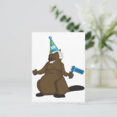 カナダ150 in 2017パーティービーバーグッズ ポストカード (スタンド正面)