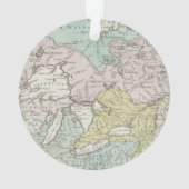 カナダ1761年の正確な地図 オーナメント (裏面)