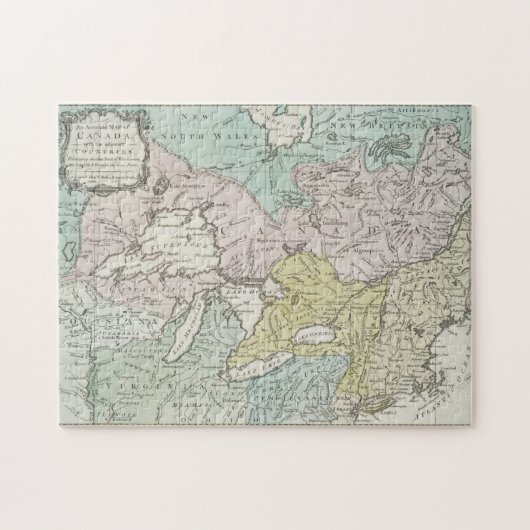 カナダ1761年の正確な地図 ジグソーパズル (横)