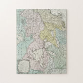 カナダ1761年の正確な地図 ジグソーパズル (縦)