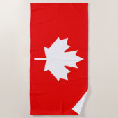 カナダ1867年150年スタイルデザイン設立 ビーチタオル (正面)