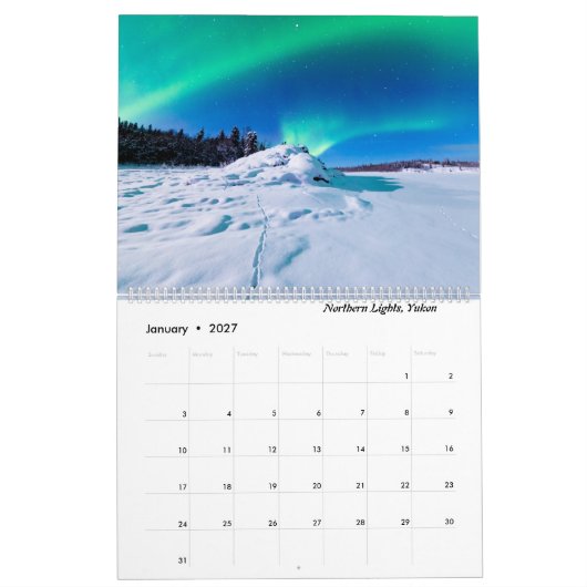 カナダ2022 – 大規模カレンダー カレンダー (1月 2027)