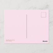 カナダ5月に咲くピンク色の白リンゴ ポストカード (裏面)