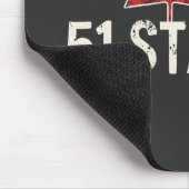 カナダ51州トランプ米州旗 マウスパッド (コーナー)