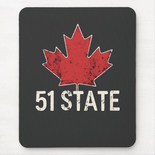 カナダ51州トランプ米州旗 マウスパッド (正面)