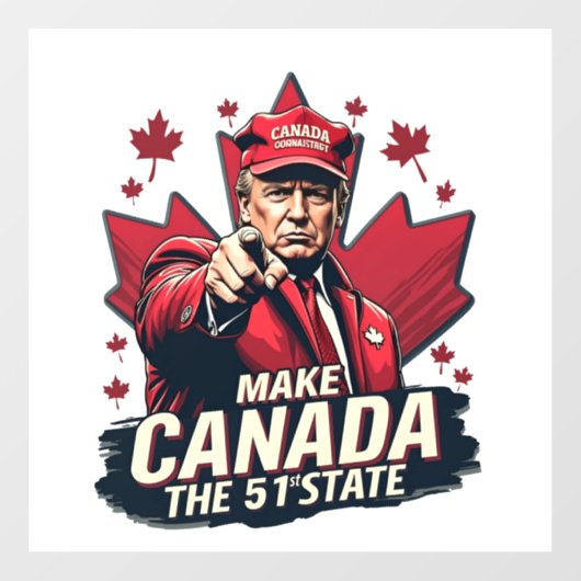カナダ51番目の州トランプCanadian ウィンドウサイン (シート)