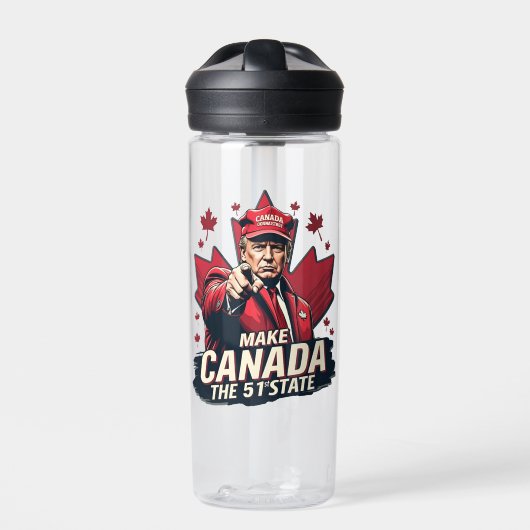 カナダ51番目の州トランプCanadian ウォーターボトル (正面)