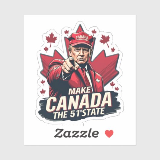 カナダ51番目の州トランプCanadian シール (シート)
