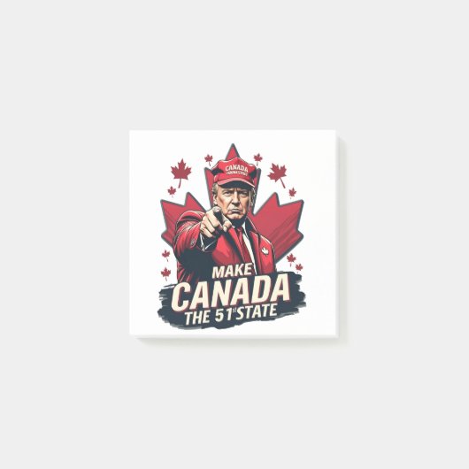 カナダ51番目の州トランプCanadian ポストイット (正面)