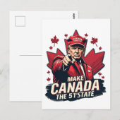 カナダ51番目の州トランプCanadian ポストカード (正面/裏面)