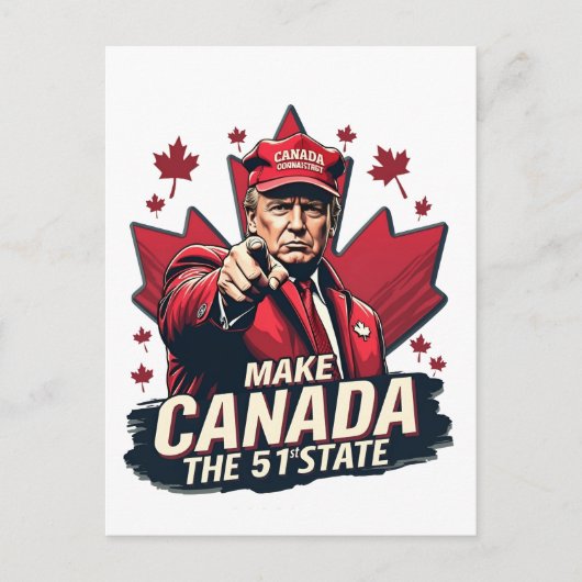 カナダ51番目の州トランプCanadian ポストカード (正面)