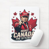 カナダ51番目の州トランプCanadian マウスパッド (マウス)